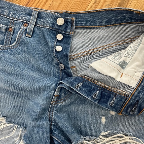 Levi’s button fly shorts sz 28 - Picture 8 of 14